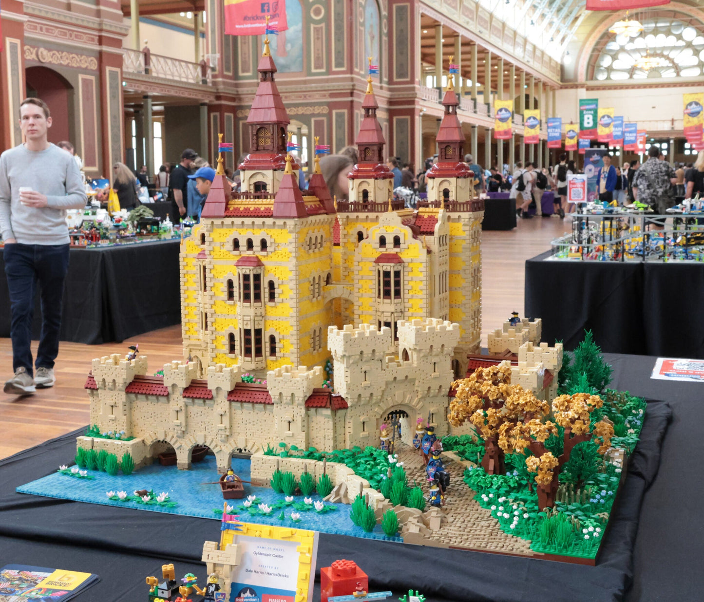 Brickvention 2024 display — Gyldenspir Castle by Dale Harris, featured in the LEGO® fan events guide