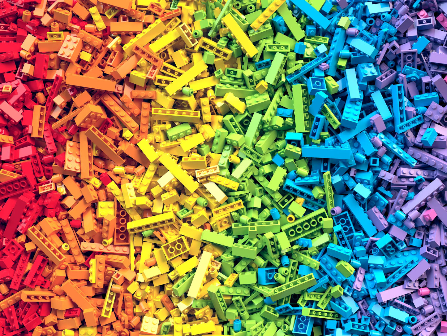 A growing LEGO® collection on display shelves — illustration for the LEGO® collecting guide